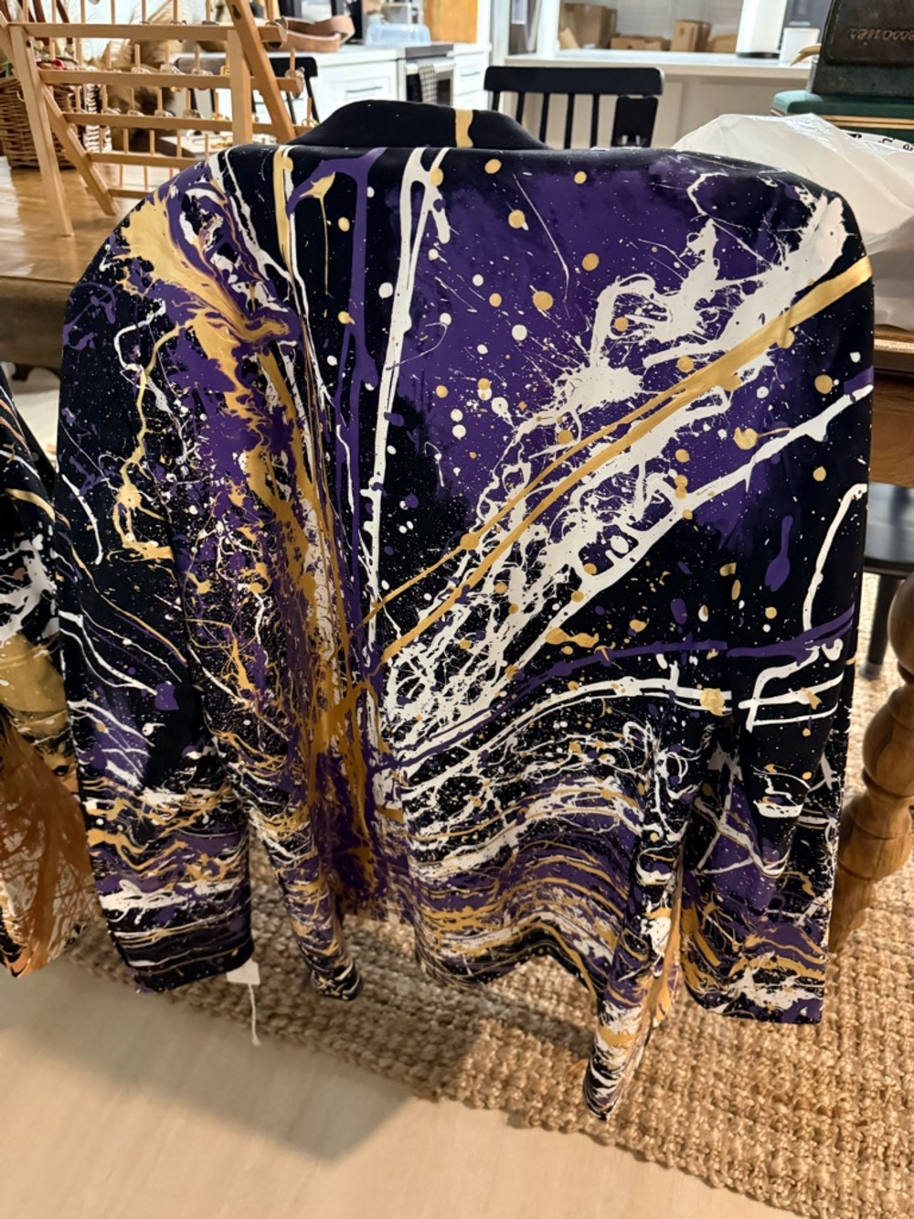 Hand-Painted ZeGarie 1/1 Blazer Created by Artist Charles Anderson.